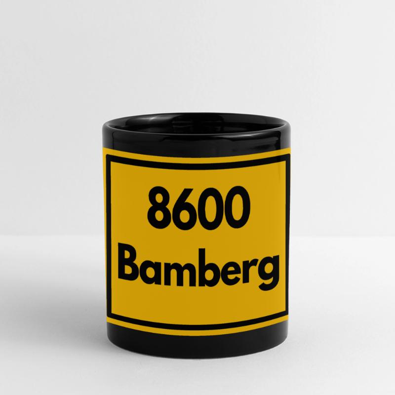 OLD POSTCODE POSTCODE RETRO 8600 BAMBERG FRANKEN Full Colour Panoramic Mug