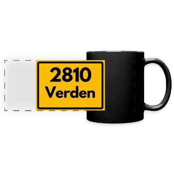 ANCIEN CODE POSTAL RÉTRO 2810 VERDEN PFERDEDOM - Mug panoramique uni - noir - Devant