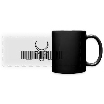 code barre zebu 2 - Mug panoramique uni - noir - Devant
