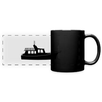 Boat eu - Full Colour Panoramic Mug - black - Front