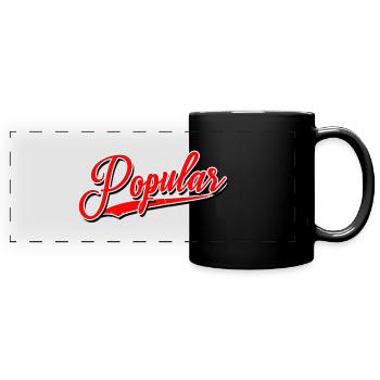 renommée populaire célèbre riche aimé charmant populaire - Mug panoramique uni - noir - Devant