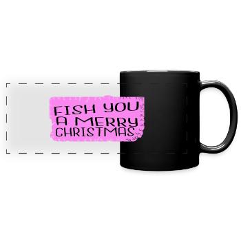 Bodybuilder Fairy Tail Happy Bahamas Dinosaurs - Mug panoramique uni - noir - Devant