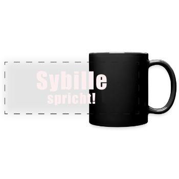 Sybille - Full Colour Panoramic Mug - black - Front