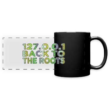 cool bday sayings funny quote programming language - Full Colour Panoramic Mug - black - Front