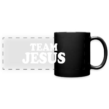 Team jesus - Full Colour Panoramic Mug - black - Front