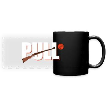 Pull Skeet Tir - Mug panoramique uni - noir - Devant