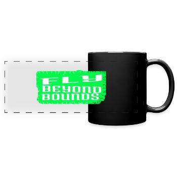 creative expression birthday present - Panorama-Tasse farbig - Schwarz - Vorne