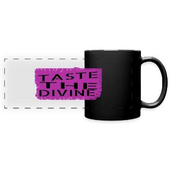 citation d’amélioration de la saveur délice gastronomique - Mug panoramique uni - noir - Devant