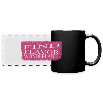 Blague Sorcellerie culinaire Découverte constante - Mug panoramique uni - noir - Devant