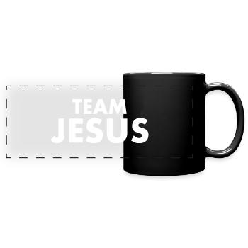 Team jesus - Full Colour Panoramic Mug - black - Front
