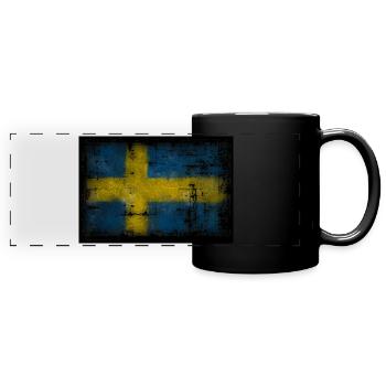 sweden - suède - Mug panoramique uni - noir - Devant