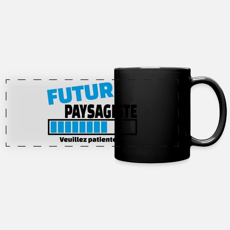 futur paysagiste - Mug panoramique uni - noir
