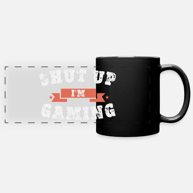 Gaming Gamer - Full Colour Panoramic Mug - black