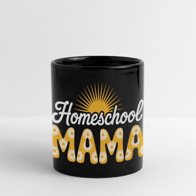 Mutter Bildung Mutter Homeschooling Panorama-Tasse farbig