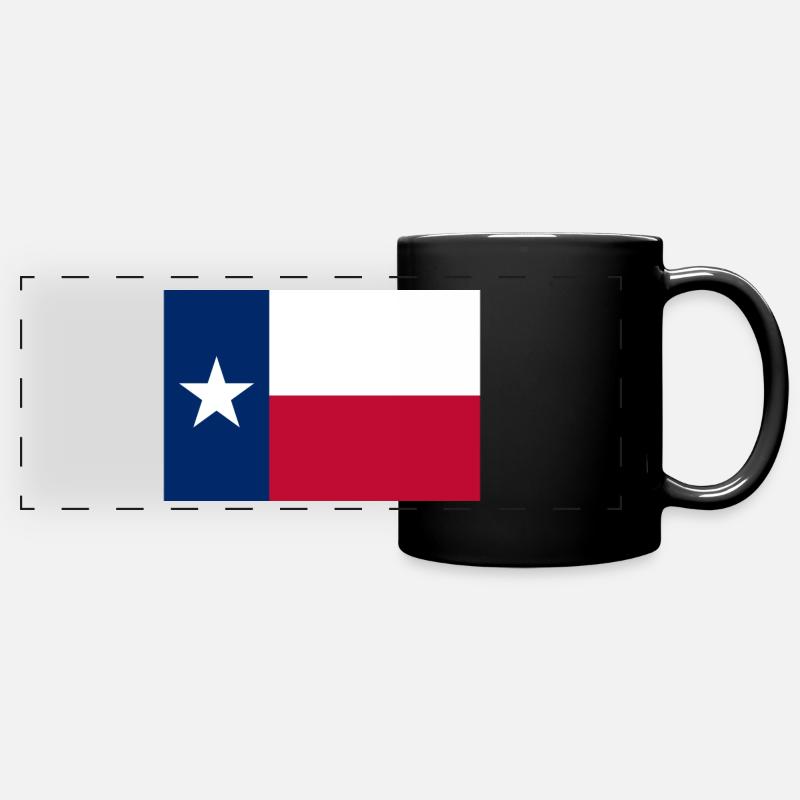 Texas - Mug panoramique uni - noir