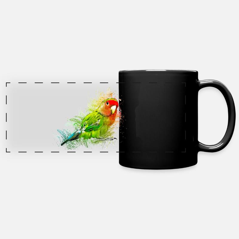 Little parrot - Full Colour Panoramic Mug - black