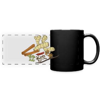 Gewuerze - Full Colour Panoramic Mug - black - Front