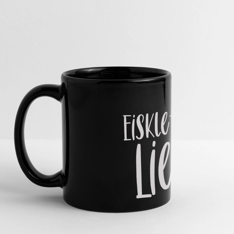 Klettern Eisklettern Liebe Eispickel Geschenk Panorama-Tasse farbig