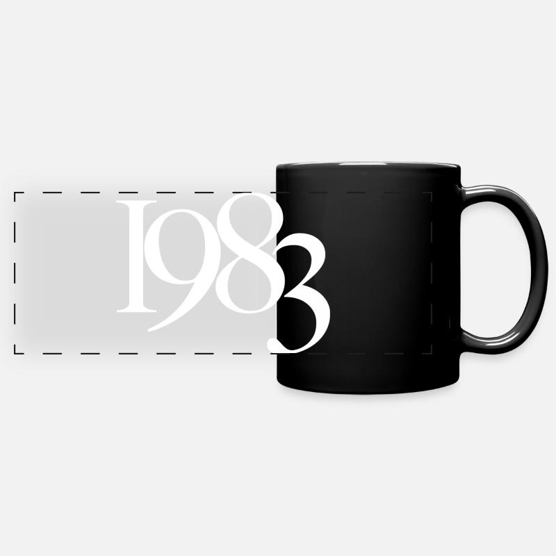 1983 - Panorama-Tasse farbig - Schwarz