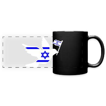 Israel - Mug panoramique uni - noir - Devant