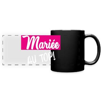 WEDDING - Full Colour Panoramic Mug - black - Front