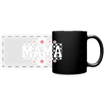 mama - Full Colour Panoramic Mug - black - Front