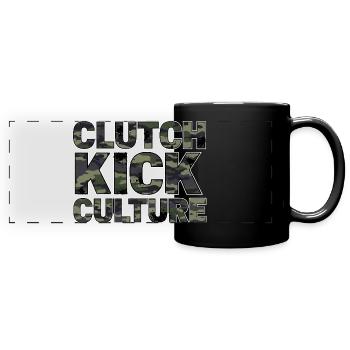 Camouflage Embrayage Kick Culture Scène de réglage de voitures - Mug panoramique uni - noir - Devant