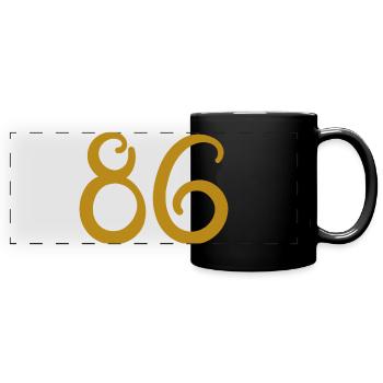 86 - Full Colour Panoramic Mug - black - Front