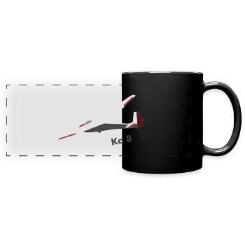ka8 planeurs Planeurs Pilote - Mug panoramique uni - noir - Devant