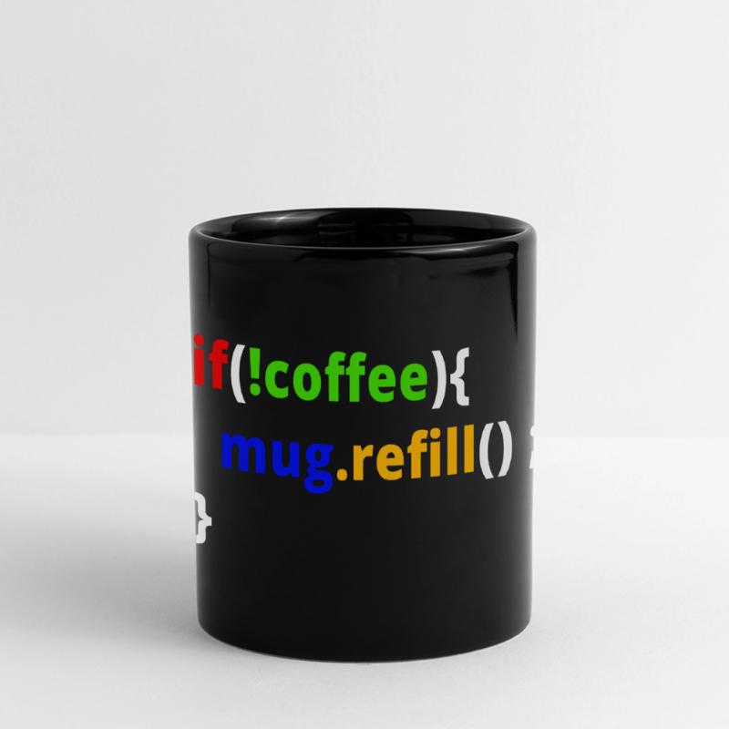 Programmierer Admin IT Code Kaffee EDV Informatik Panorama-Tasse farbig