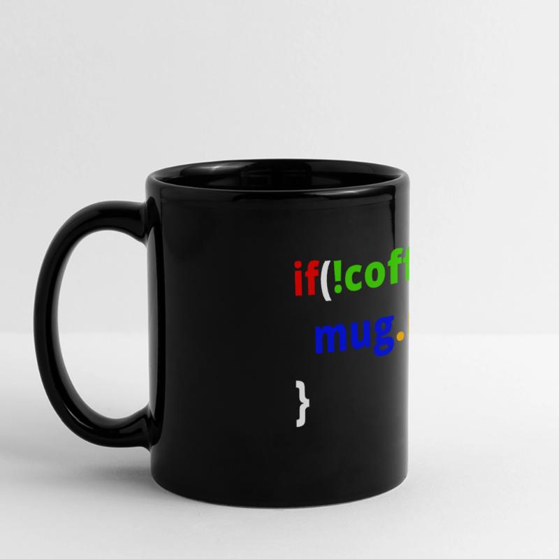 Programmierer Admin IT Code Kaffee EDV Informatik Panorama-Tasse farbig