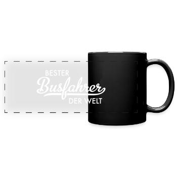 Bester Busfahrer der Welt - Panorama-Tasse farbig - Schwarz - Vorne