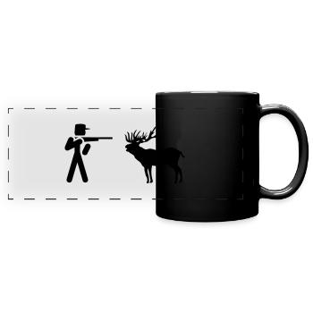 jäger wild - Panorama-Tasse farbig - Schwarz - Vorne