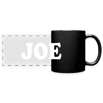 Joe - Full Colour Panoramic Mug - black - Front