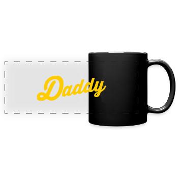 Daddy - Full Colour Panoramic Mug - black - Front