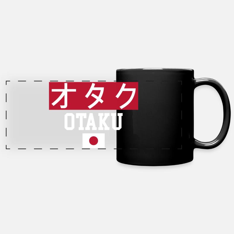 Otaku - Mug panoramique uni - noir