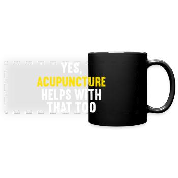 Acupuncture Acupuncturist - Full Colour Panoramic Mug - black - Front