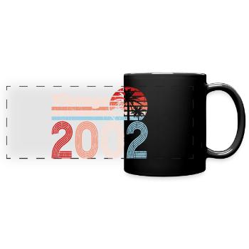 Vintage 2002 Palmen Retro Geburtstag - Panorama-Tasse farbig - Schwarz - Vorne