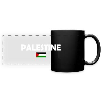 Free Palestine - Full Colour Panoramic Mug - black - Front