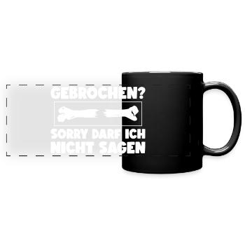 MTRA Röntgen Assistent Radiologe Radiologie - Panorama-Tasse farbig - Schwarz - Vorne