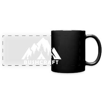 Bushcraft - Mug panoramique uni - noir - Devant
