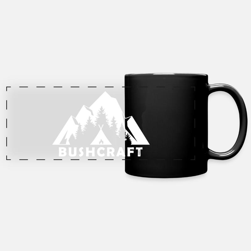 Bushcraft - Mug panoramique uni - noir