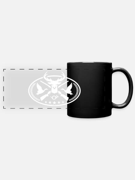 Chasse - Mug panoramique uni - noir