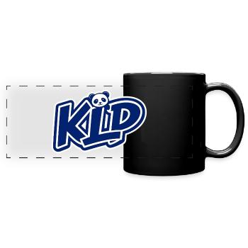 blau - Panorama-Tasse farbig - Schwarz - Vorne
