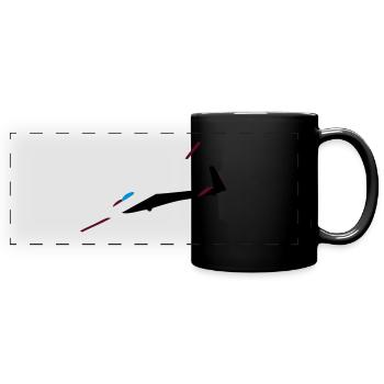 ka8 planeurs Planeurs Pilote - Mug panoramique uni - noir - Devant