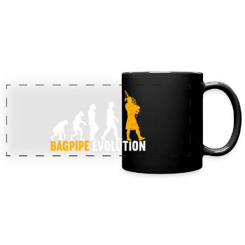 Cornemuse Cornemuse Bagpiper Scotland - Mug panoramique uni - noir - Devant