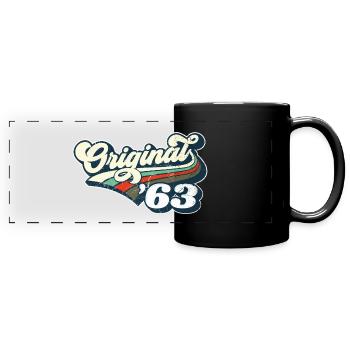Original `63 - Panorama-Tasse farbig - Schwarz - Vorne