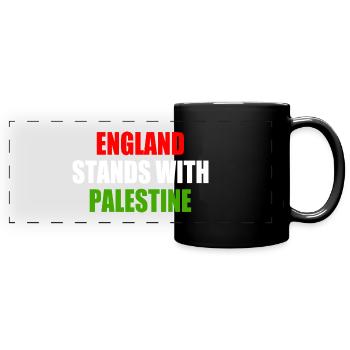 England stands with palestine - Mug panoramique uni - noir - Devant