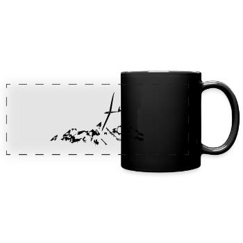 Planeur Planeur Planeur Pilote - Mug panoramique uni - noir - Devant