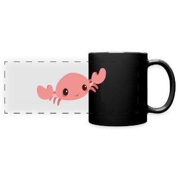 crab - Full Colour Panoramic Mug - black - Front